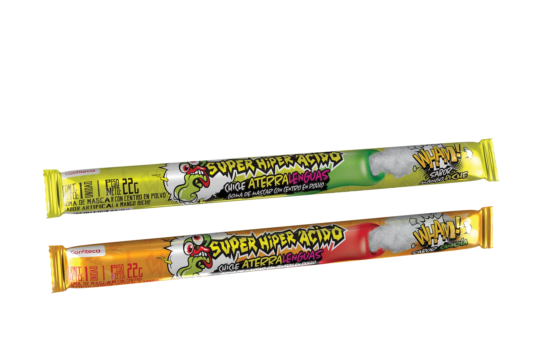 Barra de chicle ácido Super Hyper Ácido de 20 cm